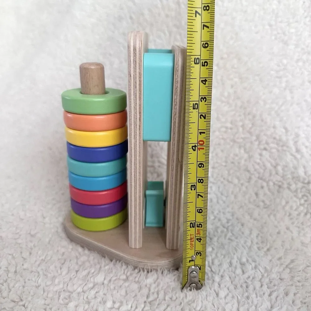 Lovevery Wooden Stack And Slot Baby Toy Ring Drop From Babbler Play Kit